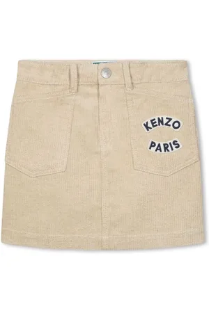 Kenzo Skjorte i fløjl med logoapplikation
