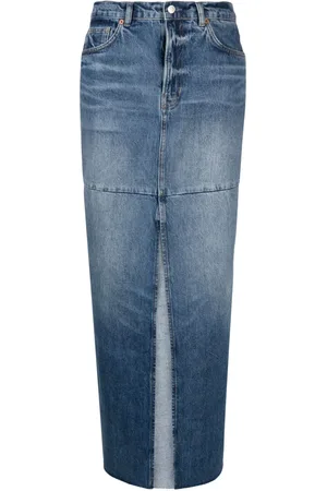 Reformation Lang Tazz denimnederdel