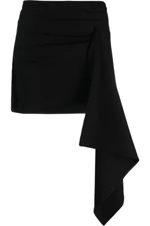 GAUGE81 Kort asymmetrisk Rivera nederdel med drapering