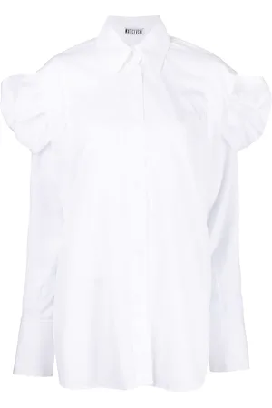 MATICEVSKI Oversize skjorte med ruche