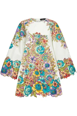 Etro Kort kjole med blomstret tryk