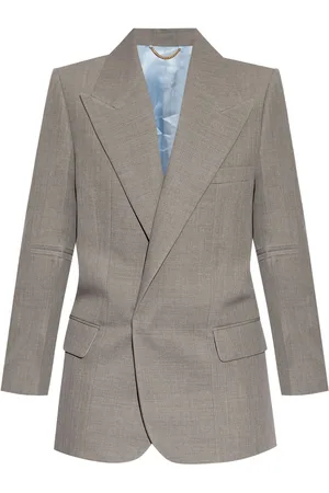 Victoria Beckham Uldblazer med kontrastkant