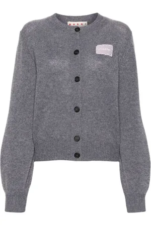 Marni Cardigan i kashmir med logomærke