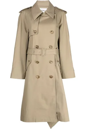 GOEN.J Tofarvet dobbeltradet trenchcoat