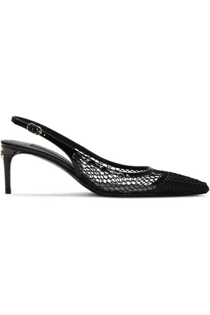 Dolce & Gabbana Pumps med spids tå og fiskenet-detalje