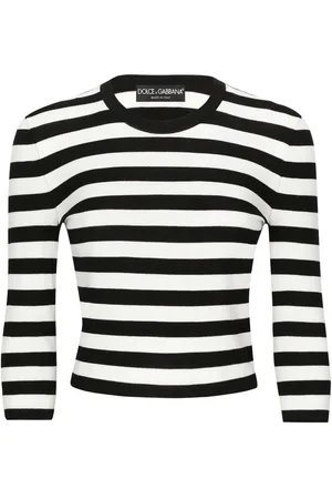 Dolce & Gabbana Cropped trøje med striber