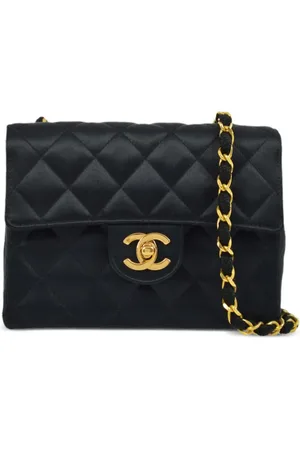 CHANEL Lille firkantet klassisk skuldertaske med flaplukning fra 1990