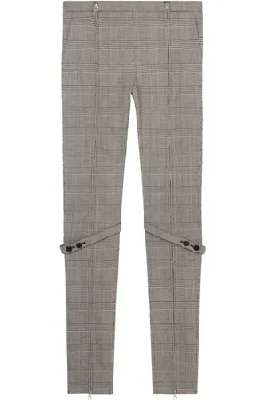Courrèges Prince of Wales skinny-bukser med lav talje