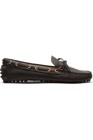 CAR SHOE Antikke loafers i kalveskind