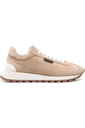 Brunello Cucinelli Sneakers i ruskind med snøre