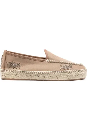 Maison Margiela Espadriller i lærred med broderi