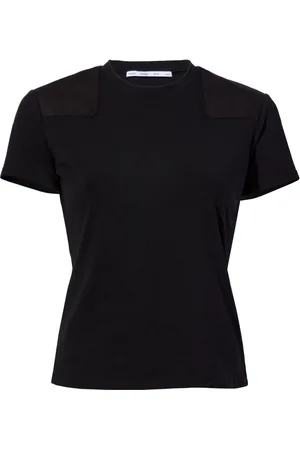 Proenza Schouler T-shirt med patchworkdetalje