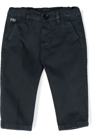 FAY Chinos i twill med smalle ben