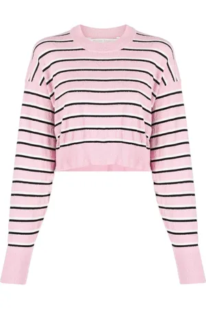 Palm Angels Cropped trøje med striber