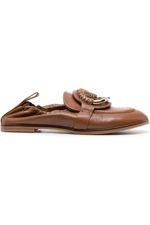 See by Chloé Loafers i læder med ringdetalje