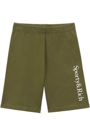 Sporty & Rich Serif shorts med logotryk