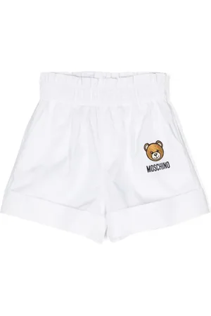 Moschino Shorts i poplin med bamsemærke