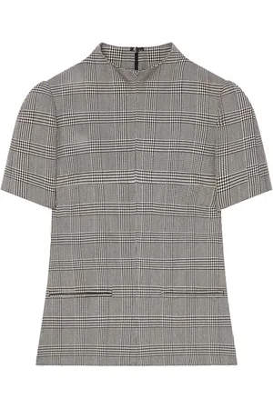 Courrèges T-shirt med Prince of Wales-mønster