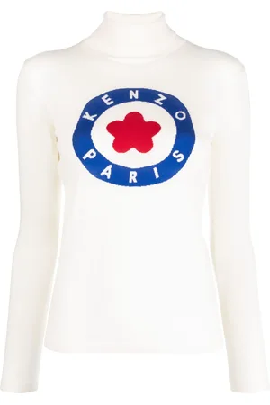 Kenzo Intarsiastrikket trøje med logo