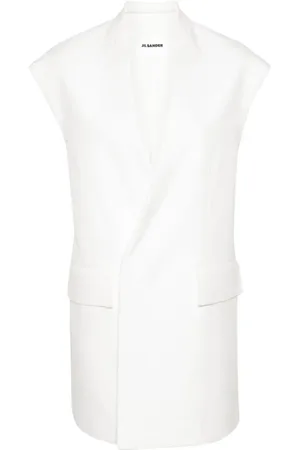 Jil Sander Oversize vest med V-hals