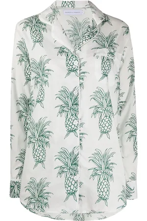 Desmond & Dempsey Howie pyjamassæt med ananastryk