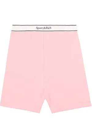 Sporty & Rich Serif shorts med logobånd i taljen