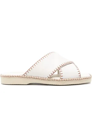 Hogan H660 sandaler i vævet læder