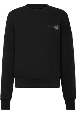 Philipp Plein Cropped sweatshirt med rund hals