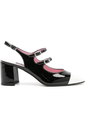 Carel Papaya 60mm pumps i imiteret læder