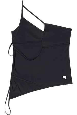 Balenciaga Asymmetrisk tanktop med stropdetalje