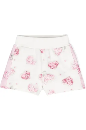 MONNALISA Shorts med blomstret hjertetryk