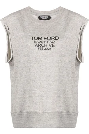 Tom Ford T-shirt i silke med logotryk