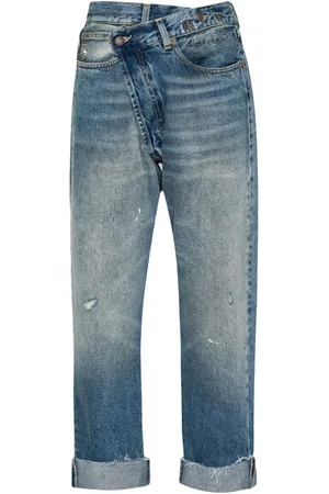 R13 Jeans med krydset front