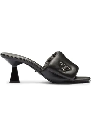 Prada Bløde 65mm mules i nappalæder