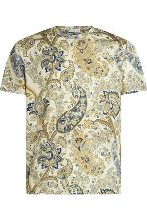 Etro T-shirt med blomstret paisleytryk