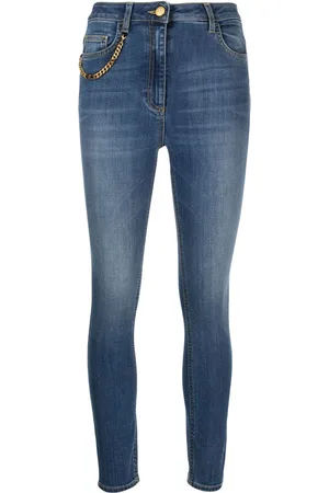 Elisabetta Franchi Skinny-jeans med kædeudsmykning
