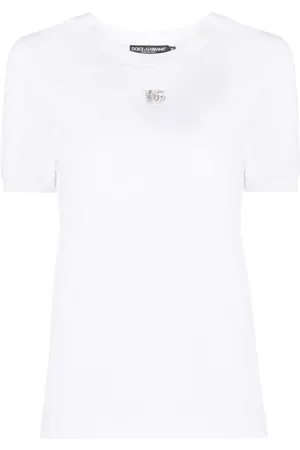 Dolce & Gabbana T-shirt med krystaludsmykning
