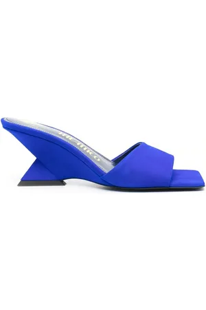 The Attico Cheope 75mm mules i ruskind