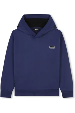DKNY Sweatshirt med hætte og broderet logo