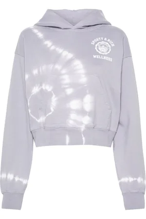 Sporty & Rich Cropped hættetrøje med logotryk