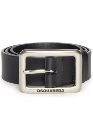 Dsquared2 Læderbælte med indgraveret logo