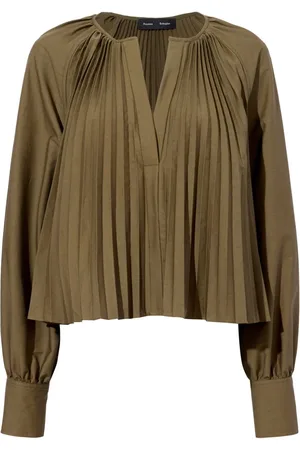 Proenza Schouler Monica bluse med plisseret detalje