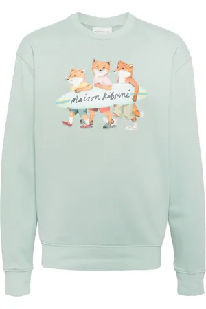 Maison Kitsuné Sweater med rævemotiv