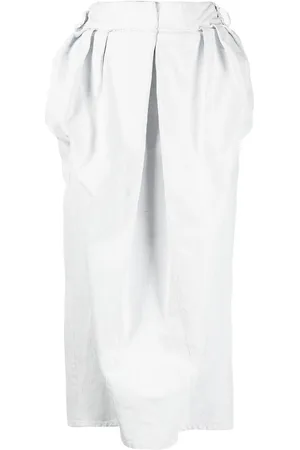 Maison Margiela Højtaljet midi-nederdel