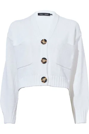 Proenza Schouler Cropped cardigan i strik
