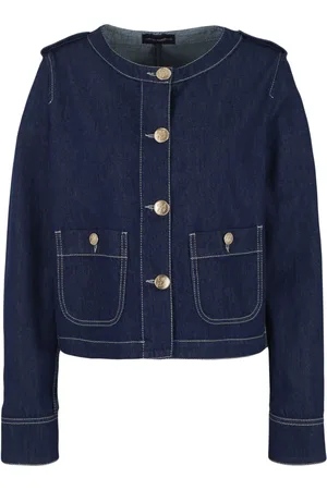 Emporio Armani Denimjakke med rund hals
