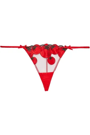 FLEUR DU MAL Broderet Pomodoro V-streng