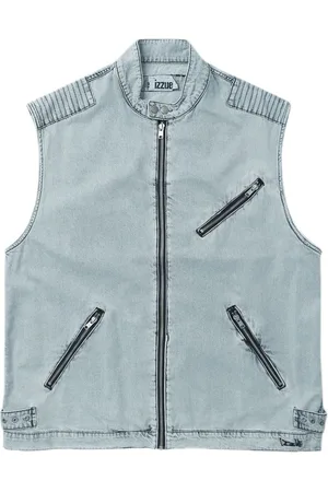 Izzue Denimvest med lynlås