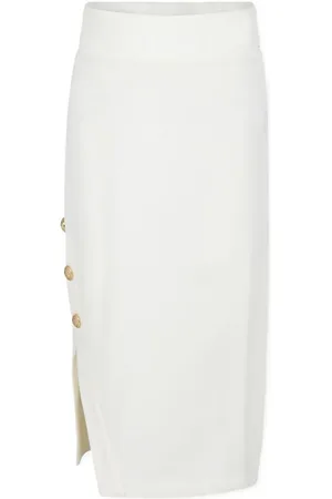 Balmain Lang nederdel med slids i siden