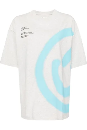 Izzue T-shirt med smiley-tryk